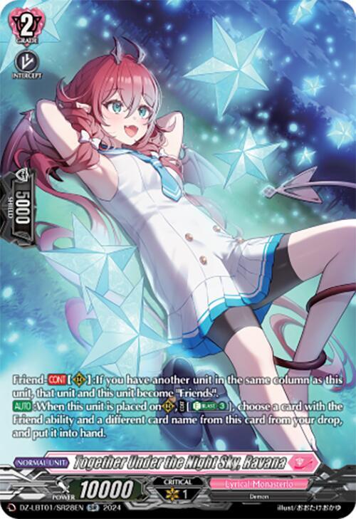 Tar⭐︎✨ Together Under the Night Sky, Ravana (SR) - DZ-LBT01: Lyrical