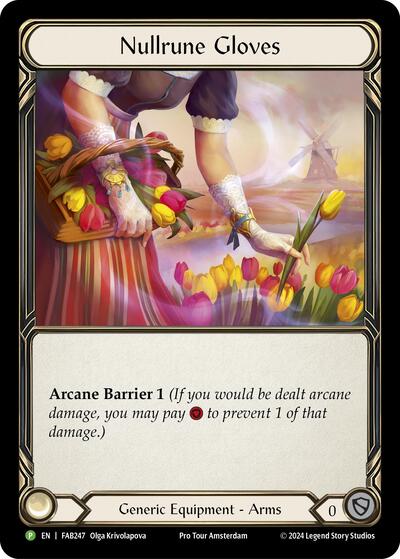 Nullrune Gloves - FAB247 Flesh and Blood: Promo Cards card price