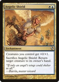 Angelic Shield - Duel Decks: Venser vs. Koth - Magic: The Gathering card