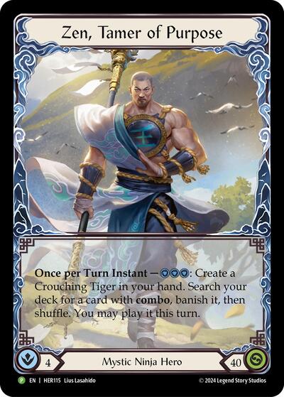 Zen, Tamer of Purpose - HER115 Flesh and Blood: Promo Cards card price