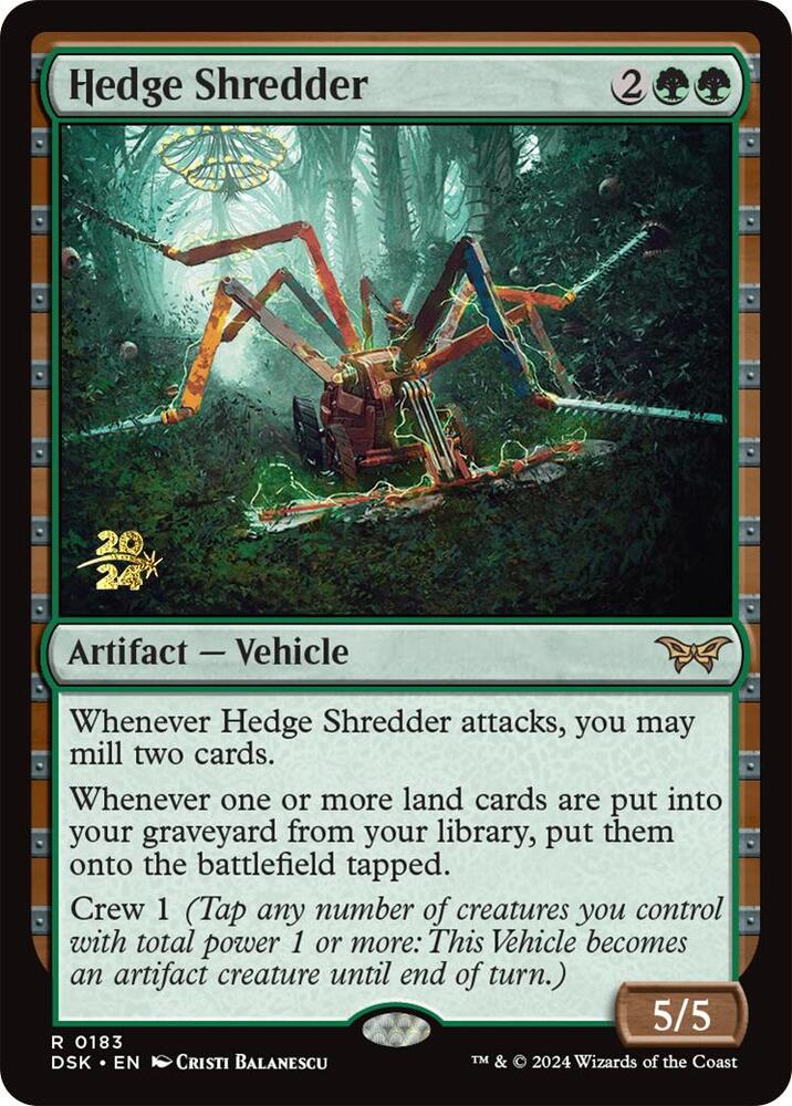 Hedge Shredder #183s — Duskmourn: House of Horror Promos