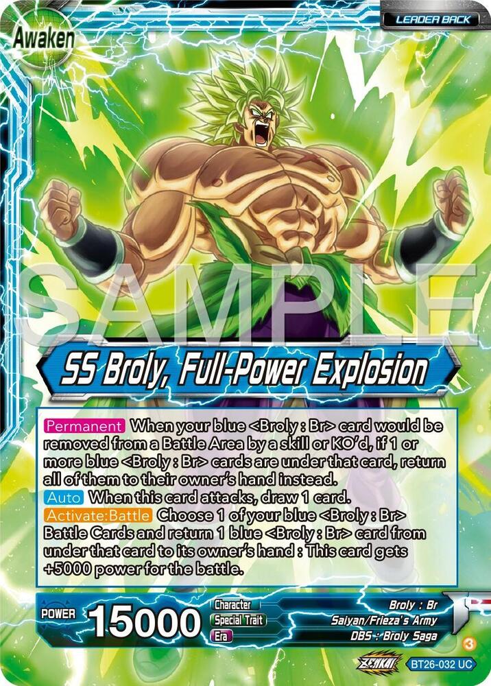 Broly // SS Broly, Full-Power Explosion - Ultimate Advent - Dragon