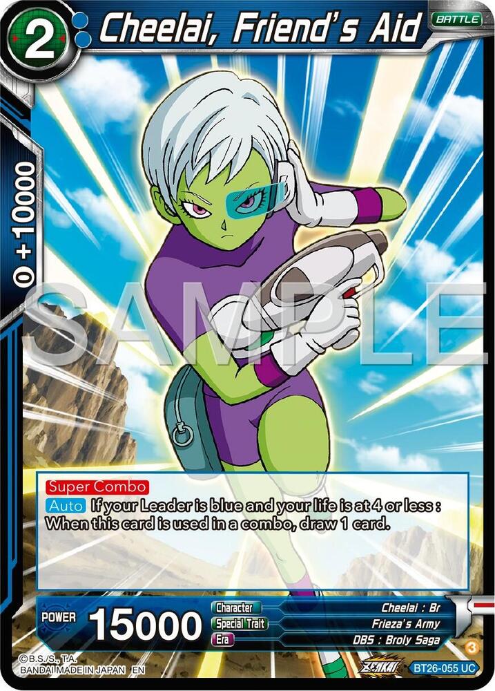Cheelai, Friend's Aid #BT26-055 — Ultimate Advent Pre-Release Cards