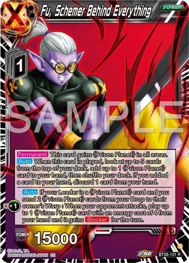 Fu, Schemer Behind Everything #BT26-121 — Ultimate Advent Pre-Release Cards