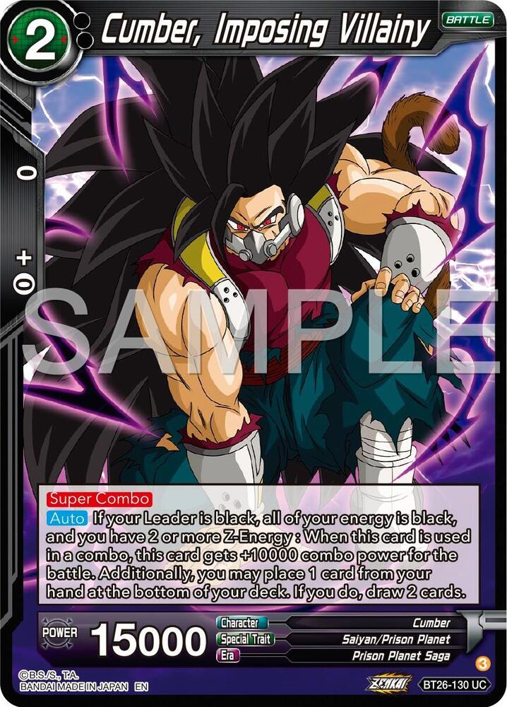 Cumber, Imposing Villainy - Ultimate Advent - Dragon Ball Super