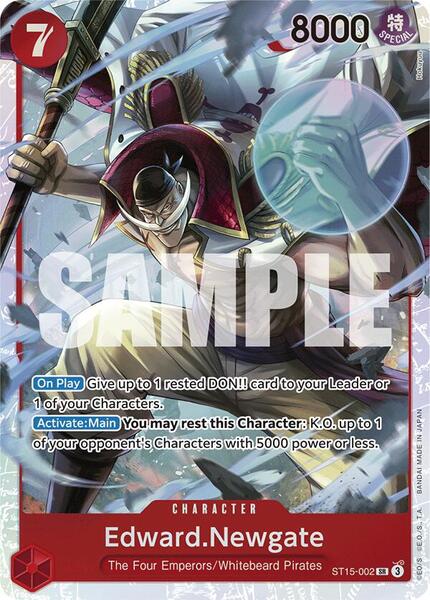 エドワード・ニューゲート SR SP ST15-002 Edward.Newgate (ST15-002) - Starter Deck 15: RED Edward