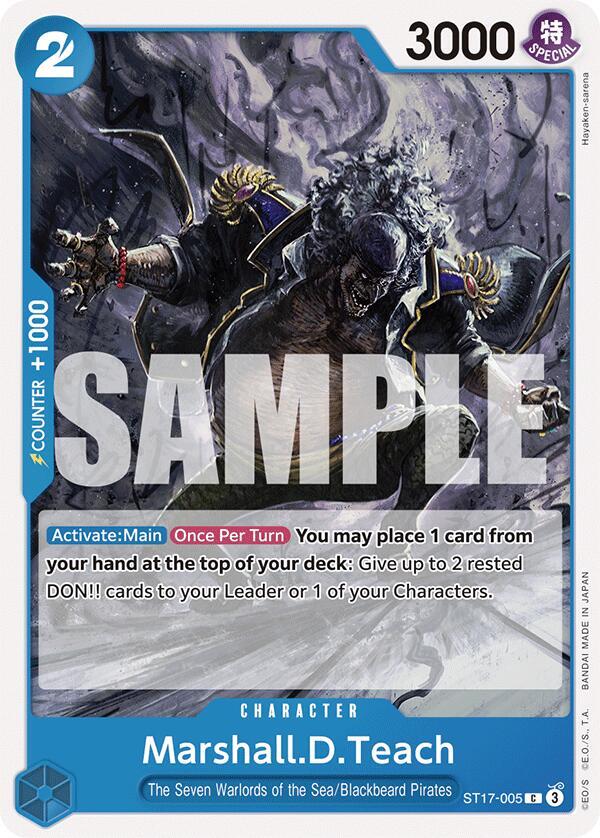 Marshall.D.Teach - Starter Deck 17: BLUE Donquixote