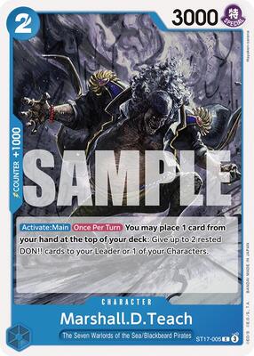 Marshall.D.Teach - ST17-005 (Pirate Foil)