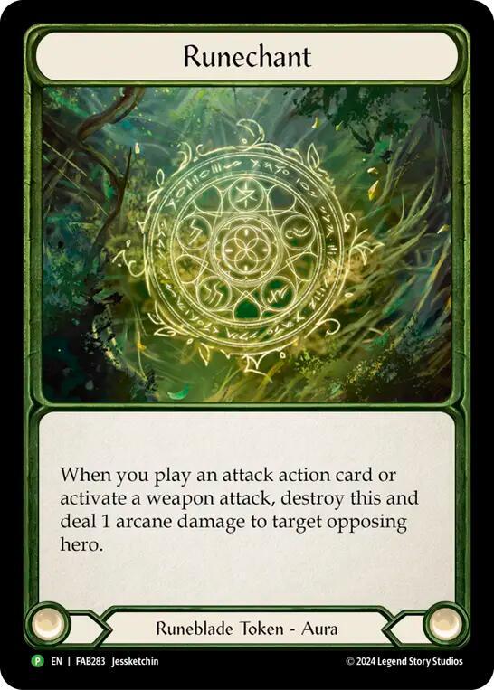 Runechant (Earth) Cold Foil　FaB Runechant (Earth) - FAB283 - Flesh and Blood: Promo Cards