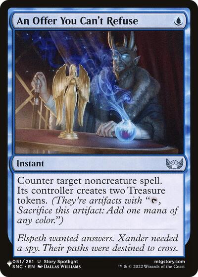 An Offer You Can't Refuse (The List) from LIST #SNC-51, Magic: The Gathering card