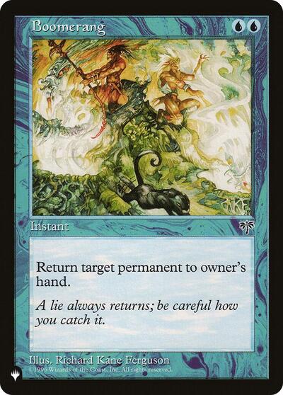 Boomerang (The List) from LIST #MIR-56, Magic: The Gathering card