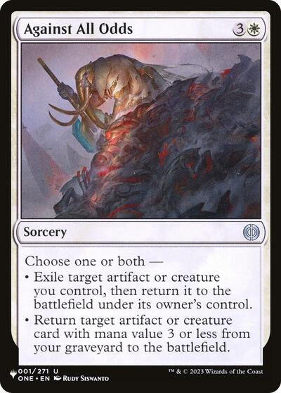 Against All Odds (The List) from LIST #ONE-1, Magic: The Gathering card