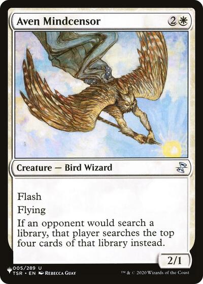 Aven Mindcensor (The List) from LIST #TSR-5, Magic: The Gathering card