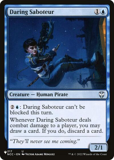 Daring Saboteur (The List) from PLST #NCC-217, Magic: The Gathering card