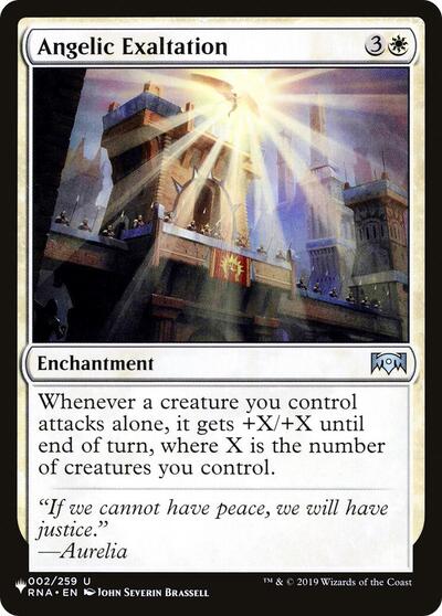 Angelic Exaltation (The List) from LIST #RNA-2, Magic: The Gathering card