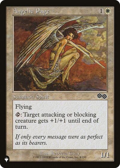 Angelic Page (The List) from LIST #USG-4, Magic: The Gathering card
