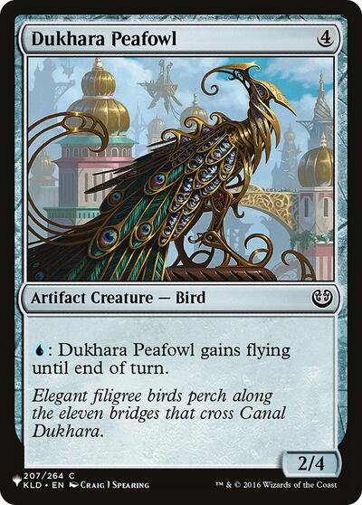 Dukhara Peafowl (The List) from PLST #KLD-207, Magic: The Gathering card