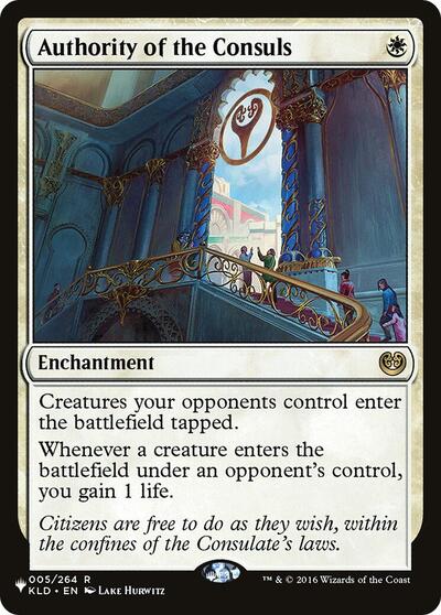 Authority of the Consuls (The List) from LIST #KLD-5, Magic: The Gathering card
