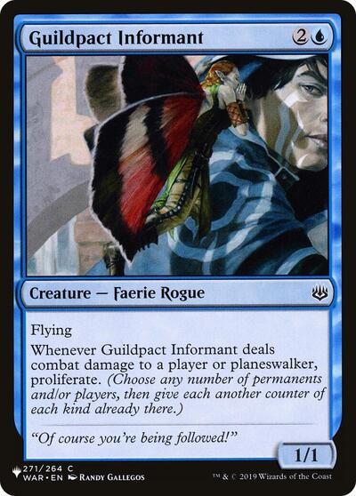 Guildpact Informant (The List) from PLST #WAR-271, Magic: The Gathering card
