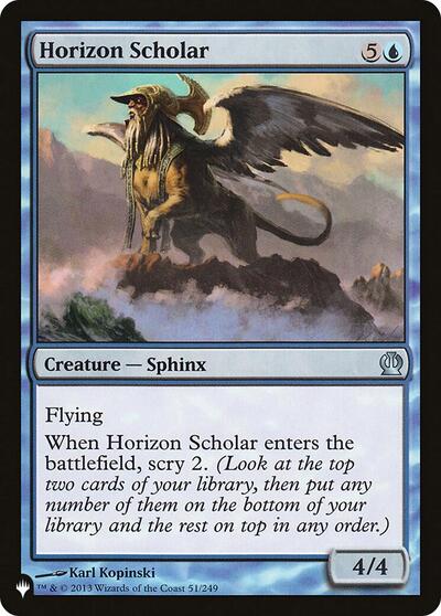 Horizon Scholar (The List) from PLST #THS-51, Magic: The Gathering card