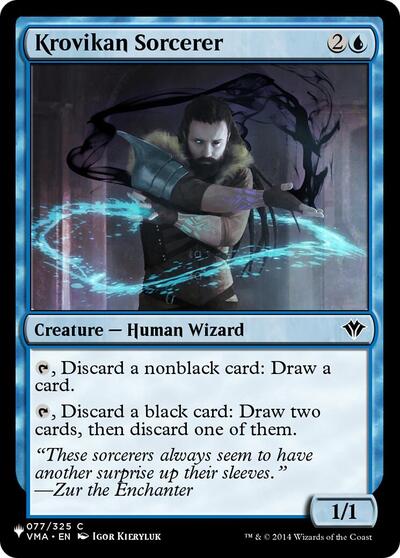 Krovikan Sorcerer (The List) from PLST #VMA-77, Magic: The Gathering card