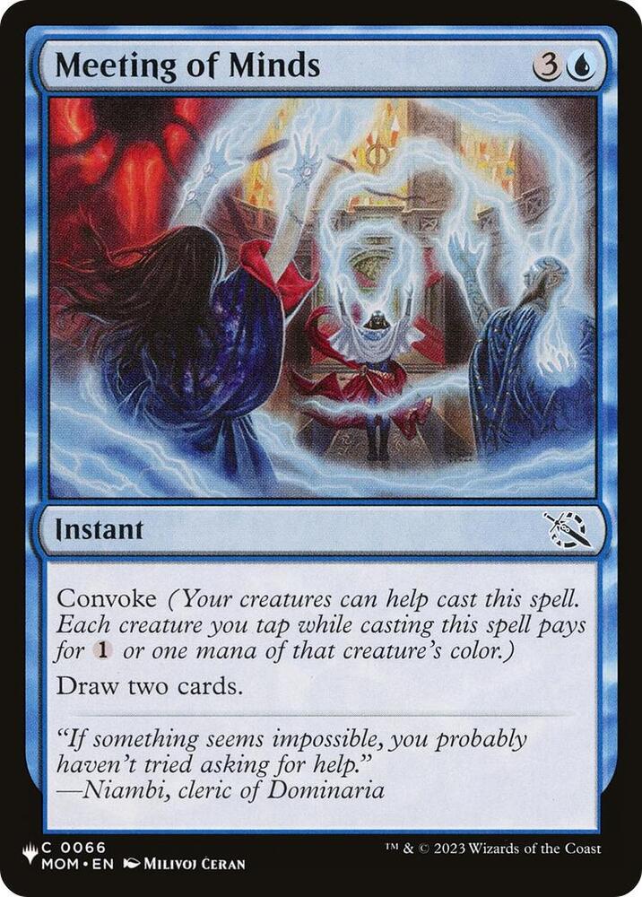 Meeting of Minds #MOM-66 — The List