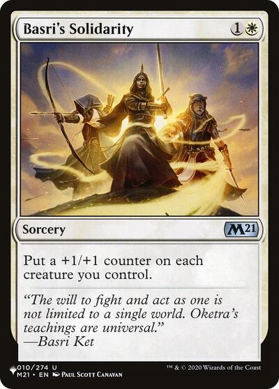 Basri's Solidarity (The List) from LIST #M21-10, Magic: The Gathering card