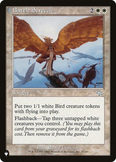 Battle Screech (The List) from LIST #JUD-3, Magic: The Gathering card