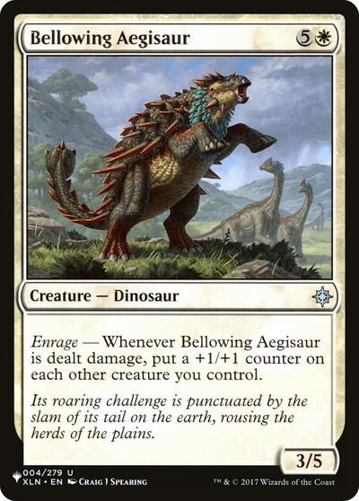 Bellowing Aegisaur (The List) from LIST #XLN-4, Magic: The Gathering card