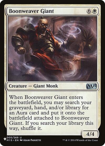 Boonweaver Giant (The List) from LIST #M15-5, Magic: The Gathering card