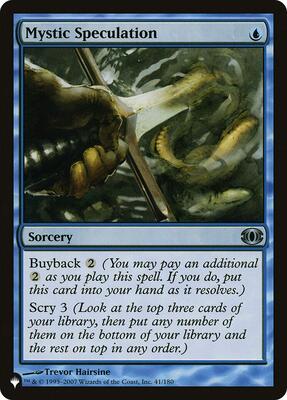 Mystic Speculation 41/180 – The List Reprints (Uncommon)