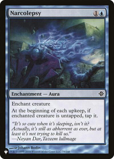 Narcolepsy (The List) from PLST #ROE-79, Magic: The Gathering card