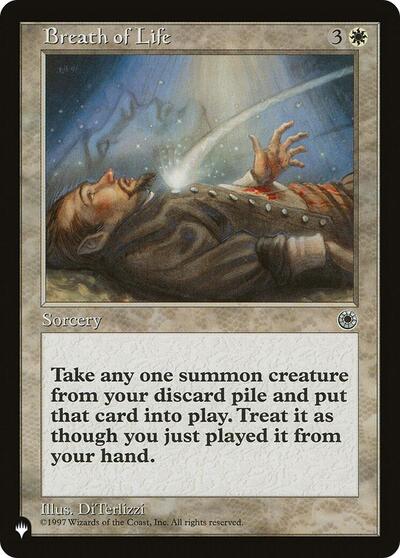 Breath of Life (The List) from LIST #POR-10, Magic: The Gathering card