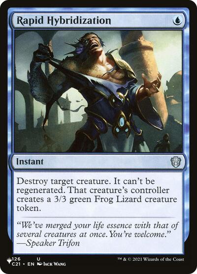Rapid Hybridization (The List, from C21) from LIST #C21-126, Magic: The Gathering card