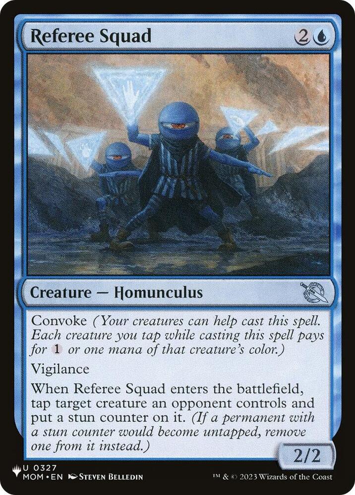 Referee Squad 0327 card