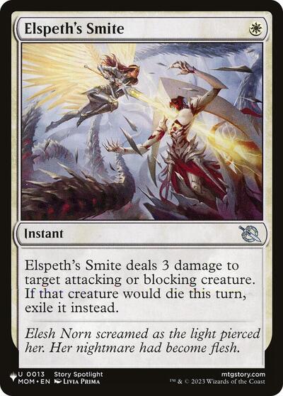 Elspeth's Smite (The List) from LIST #MOM-13, Magic: The Gathering card