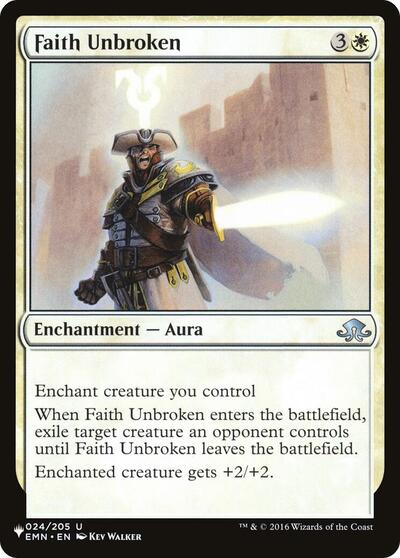 Faith Unbroken (The List) from LIST #EMN-24, Magic: The Gathering card