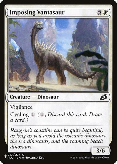 Imposing Vantasaur (The List) from LIST #IKO-17, Magic: The Gathering card