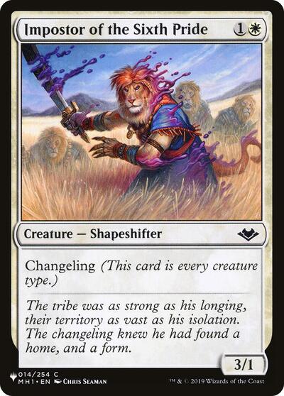 Impostor of the Sixth Pride (The List) from LIST #MH1-14, Magic: The Gathering card
