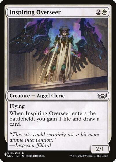 Inspiring Overseer (The List) from LIST #SNC-18, Magic: The Gathering card