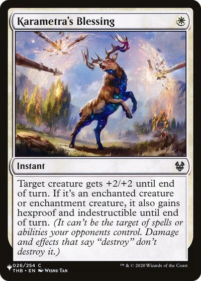 Karametra's Blessing (The List) from LIST #THB-26, Magic: The Gathering card