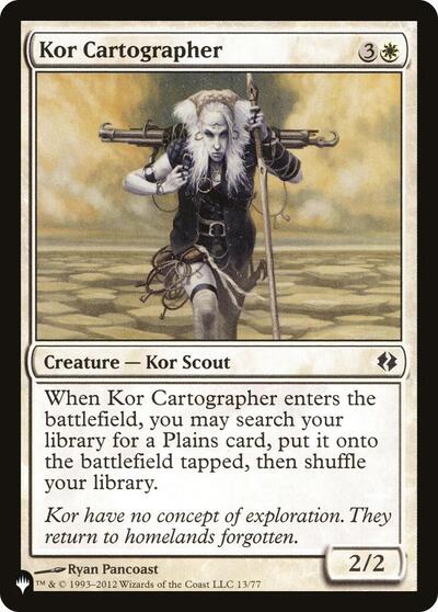 Kor Cartographer (The List) from LIST #DDI-13, Magic: The Gathering card