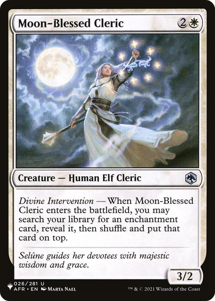 Moon-Blessed Cleric - The List Reprints - Magic: The Gathering -  TCGplayer.com