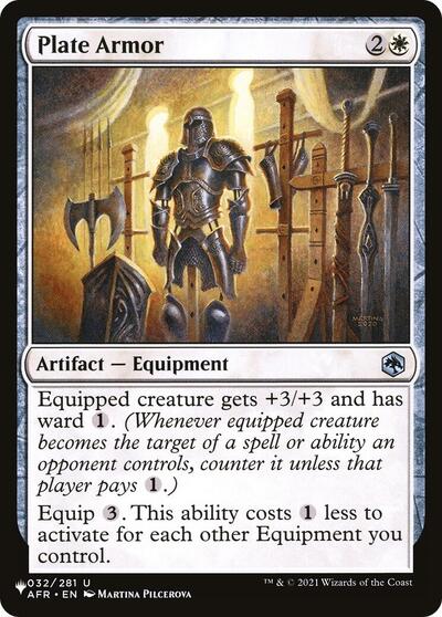 Plate Armor (The List) from LIST #AFR-32, Magic: The Gathering card
