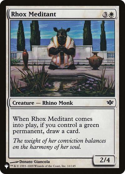 Rhox Meditant (The List) from LIST #CON-16, Magic: The Gathering card