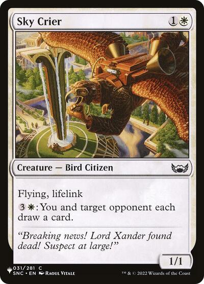 Sky Crier (The List) from LIST #SNC-31, Magic: The Gathering card