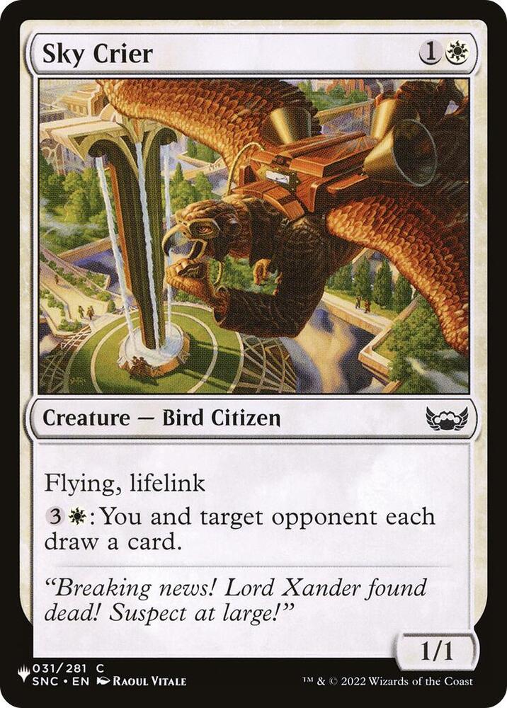 Sky Crier - The List Reprints - Magic: The Gathering - TCGplayer.com Sky Crier - The List Reprints - Magic: The Gathering - TCGplayer.com