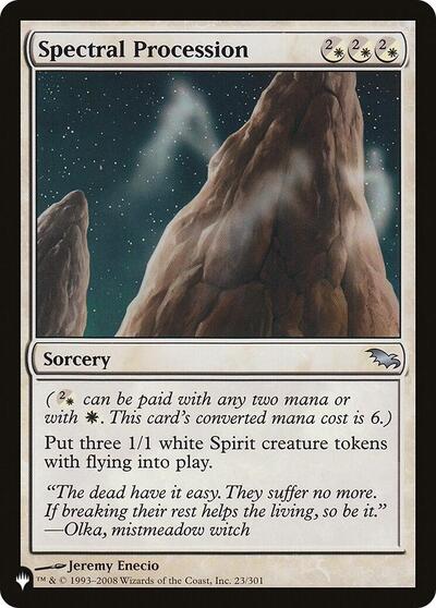 Spectral Procession (The List) from LIST #SHM-23, Magic: The Gathering card