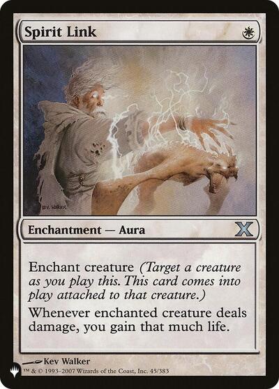 Spirit Link (The List) from LIST #10E-45, Magic: The Gathering card