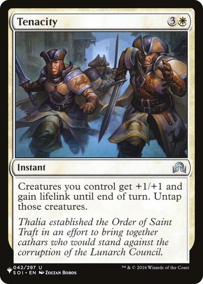 Tenacity (The List) from PLST #SOI-42, Magic: The Gathering card